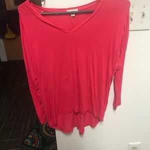 Gap worn once pink long sleeve shirt